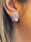 Boucles d'oreilles Boucles d’oreilles anciennes ailes d’ange en or blanc, argent et platine diamants 58 Facettes