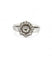 Bague 55 Bague marguerite ancienne en or blanc 18 carats et diamants 58 Facettes