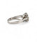 Bague 55 Bague marguerite ancienne en or blanc 18 carats et diamants 58 Facettes