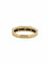 Bague 50 Bague rétro géométrique en or jaune, diamants et saphirs 58 Facettes