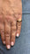 Bague 50 Bague rétro géométrique en or jaune, diamants et saphirs 58 Facettes