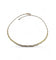 Collier Collier tressé semi-rigide en or jaune et or blanc 18 carats 58 Facettes