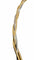Collier Collier tressé semi-rigide en or jaune et or blanc 18 carats 58 Facettes