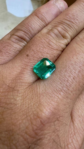 Bague Émeraude de Colombie certifiée - Pierre 2,92 carats 58 Facettes