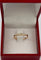 Bague 49 Demi-alliance - Bague en or jaune 18 carats et diamants 58 Facettes
