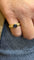 Bague 51 Bague jonc ancienne en or jaune avec saphir et diamants 58 Facettes