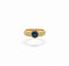 Bague 51 Bague jonc ancienne en or jaune avec saphir et diamants 58 Facettes