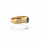Bague 51 Bague jonc ancienne en or jaune avec saphir et diamants 58 Facettes