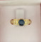 Bague 51 Bague jonc ancienne en or jaune avec saphir et diamants 58 Facettes