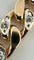 Bracelet Gourmette en or jaune 14 carats sertie de diamants 58 Facettes