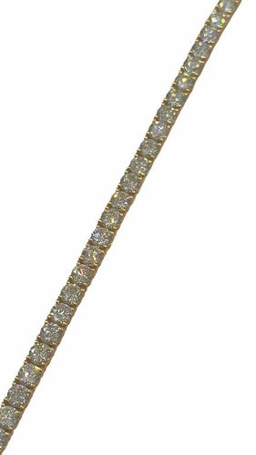 Rivière de diamants 6,92 ct en or rose 18 carats 58 Facettes