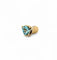 Bague 52 Bague en or jaune 18 carats avec topaze bleue triangulaire 58 Facettes