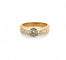 Bague 54 Solitaire - Bague en or jaune 18 carats et diamants 58 Facettes