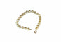 Bracelet Bracelet perles de culture blanches avec fermoir en or jaune 18 carats 58 Facettes