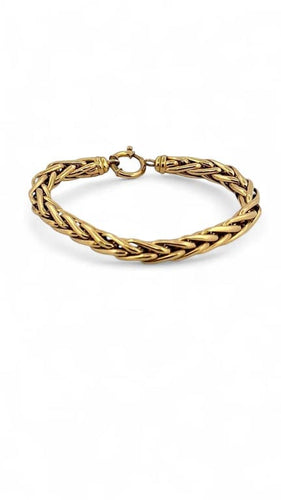 Bracelet Bracelet maille palmier en or jaune 18 carats 58 Facettes