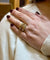 Bague 53 Bague en or jaune 18 carats sertie de citrines ovales 58 Facettes
