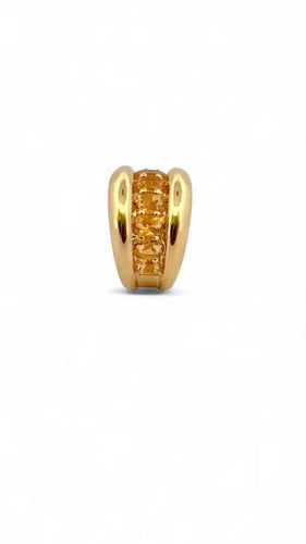 Bague 53 Bague en or jaune 18 carats sertie de citrines ovales 58 Facettes