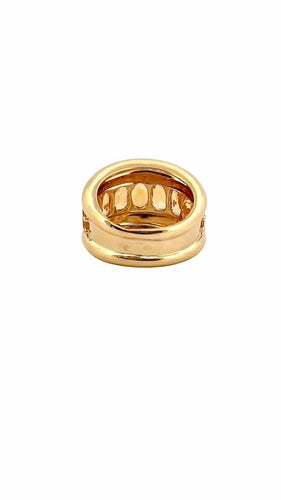 Bague 53 Bague en or jaune 18 carats sertie de citrines ovales 58 Facettes