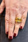 Bague 53 Bague en or jaune 18 carats sertie de citrines ovales 58 Facettes