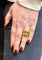 Bague 53 Bague en or jaune 18 carats sertie de citrines ovales 58 Facettes