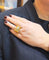 Bague 52 Bague tank en or rose et blanc 18 carats et diamants 58 Facettes
