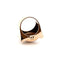 Bague 52 Bague tank en or rose et blanc 18 carats et diamants 58 Facettes