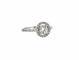 Bague 52 Solitaire - Bague halo en or blanc 18 carats et diamants 58 Facettes