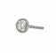 Bague 52 Solitaire - Bague halo en or blanc 18 carats et diamants 58 Facettes