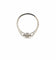 Bague 52 Solitaire - Bague halo en or blanc 18 carats et diamants 58 Facettes