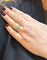 Bague 52 Solitaire - Bague halo en or blanc 18 carats et diamants 58 Facettes