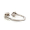 Bague 53 Bague duo ouverte en or blanc 18 carats sertie de diamants 58 Facettes