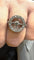 Bague 52 Bague ancienne en or blanc 18 carats avec diamants 58 Facettes