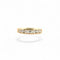 Bague 55 Demi-alliance - Bague en or jaune 18 carats et diamants 58 Facettes