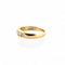 Bague 55 Demi-alliance - Bague en or jaune 18 carats et diamants 58 Facettes