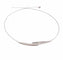 Collier Collier câble trilogie en or blanc 18 carats et diamants 58 Facettes