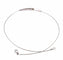 Collier Collier câble trilogie en or blanc 18 carats et diamants 58 Facettes
