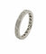 Bague 59 Alliance vintage tour complet en platine 950 et diamants 58 Facettes