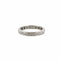 Bague 59 Alliance vintage tour complet en platine 950 et diamants 58 Facettes