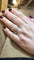 Bague 57 Alliance - Bague en or blanc 18 carats avec 3 diamants 58 Facettes