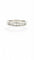 Bague 53 Demi-alliance - Bague en or blanc 18 carats et diamants baguette 58 Facettes