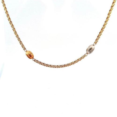 Collier Collier sautoir en or tricolore 18 carats (750/1000) 58 Facettes