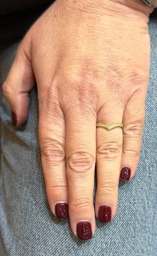 Bague 52 Bague en or jaune 18 carats et diamants 58 Facettes