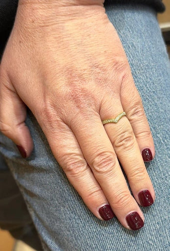 Bague 52 Bague en or jaune 18 carats et diamants 58 Facettes