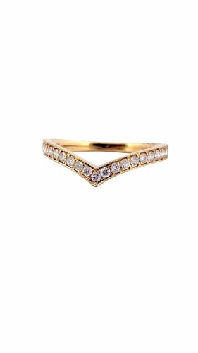 Bague 52 Bague en or jaune 18 carats et diamants 58 Facettes