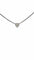 Collier Collier ras-de-cou en or blanc 18 carats avec diamant cœur 0,74 ct 58 Facettes