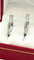 Boucles d'oreilles Créoles en or blanc 18 carats serties de diamants 58 Facettes