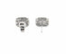 Boucles d'oreilles Art déco - Boucles d’oreilles puces en or blanc 18 carats et diamants 58 Facettes