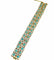 Bracelet Bracelet souple en or jaune 14 carats et turquoises 58 Facettes
