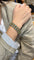 Bracelet Bracelet souple en or jaune 14 carats et turquoises 58 Facettes