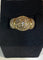 Bague 56 Bague boule vintage en or jaune 18 carats et diamants 58 Facettes